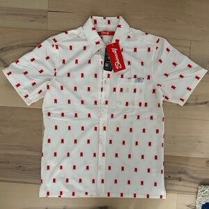 [NWT] Shinesty Michelob ULTRA Iconic Ribbon Camp Shirt
